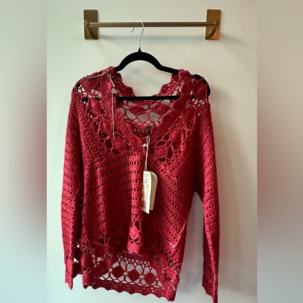Aratta, Red Crochet Grand Prix Top, Size S | 1631 - Picture 7 of 7